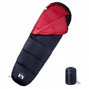Спальный мешок Mumienschlafsack Outdoor Freizeit для взрослых 3 сезона черный и красный - Фото 1