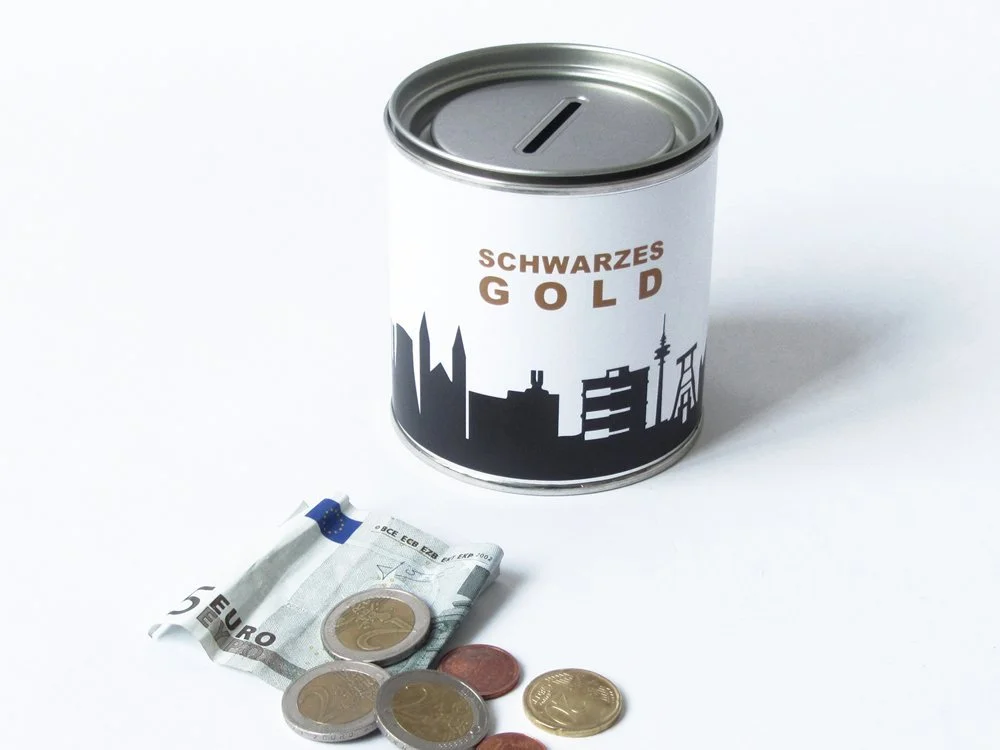 Скарбничка 44spaces Ruhrpott Металева Чорна/Золота 375 мл, фото №4