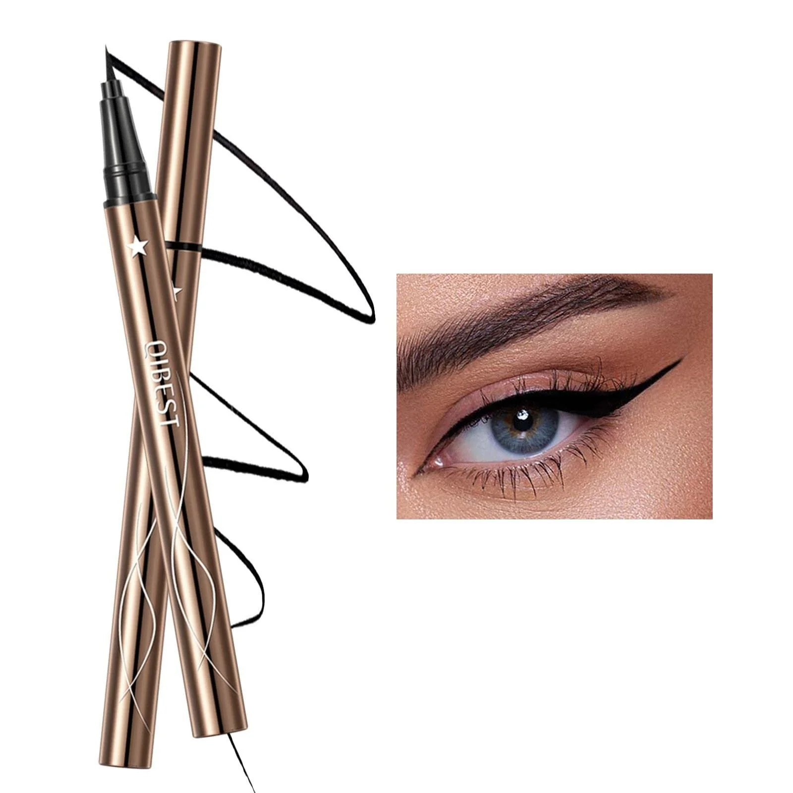 Підводка для очей Рідка Ультратонка швидковисихаюча 4 мл A, фото №2