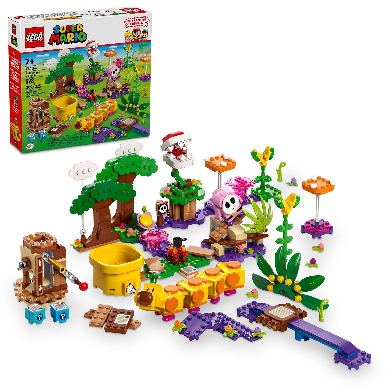 Набір LEGO Super Mario Soda Jungle Maker Рожевий Шай Гай і Віглер Джунглі, фото №1
