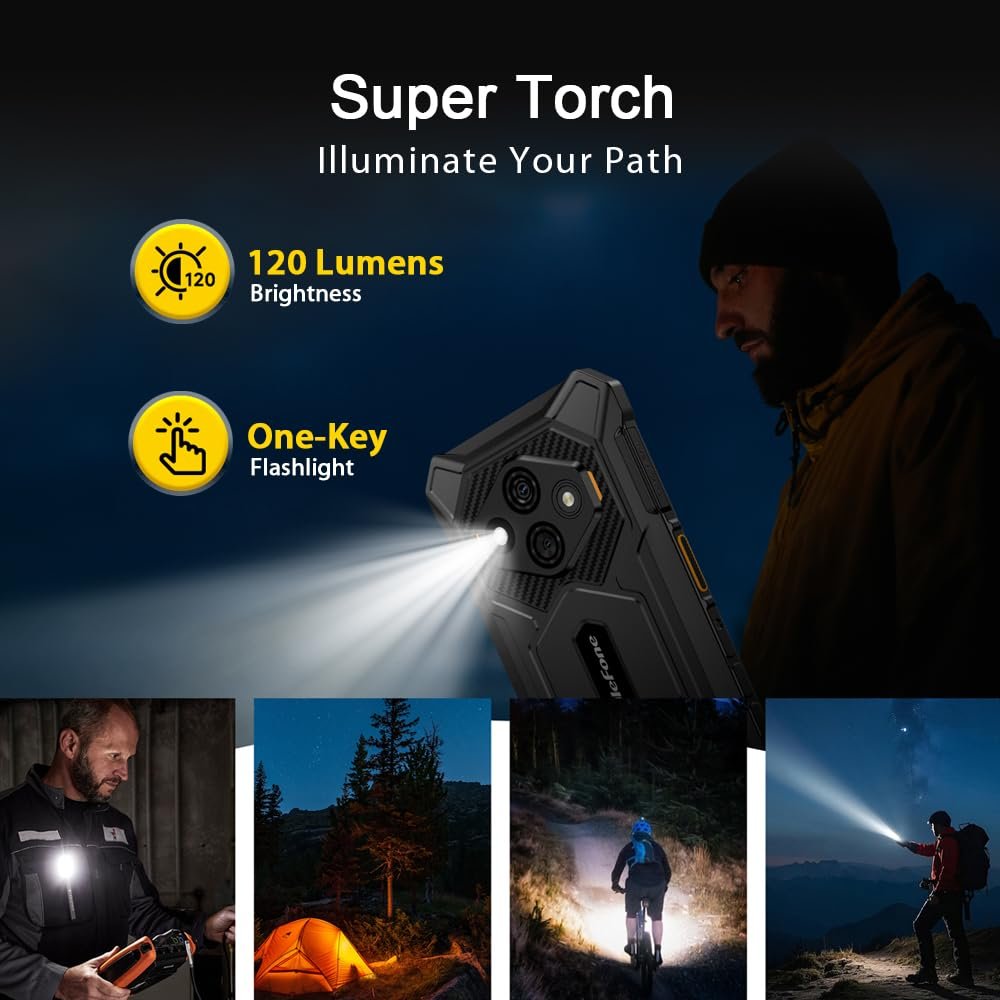 Защищенный смартфон Ulefone Rugking 3 Pro 16/128 GB 6.56 дюйма 120 Hz 5700 mAh IP68 Оранжевый, фото №7