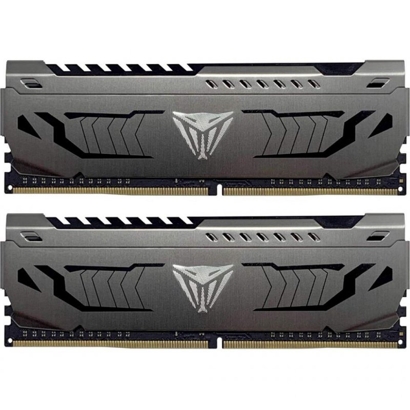 Оперативна пам'ять для ПК DDR4 8GB 2x4GB 3200 MHz Viper Steel Gray Patriot PVS48G320C6K, фото №1