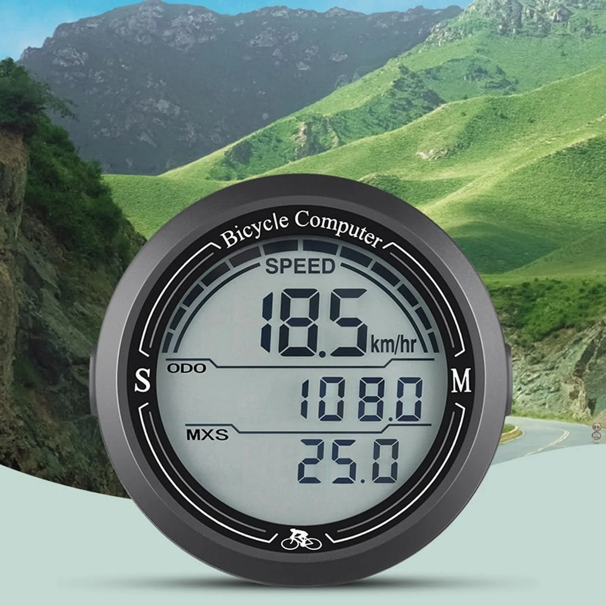 Велокомп'ютер Ausi IP67 Waterproof Wireless GPS Speedometer Odometer з автовідключенням, фото №6
