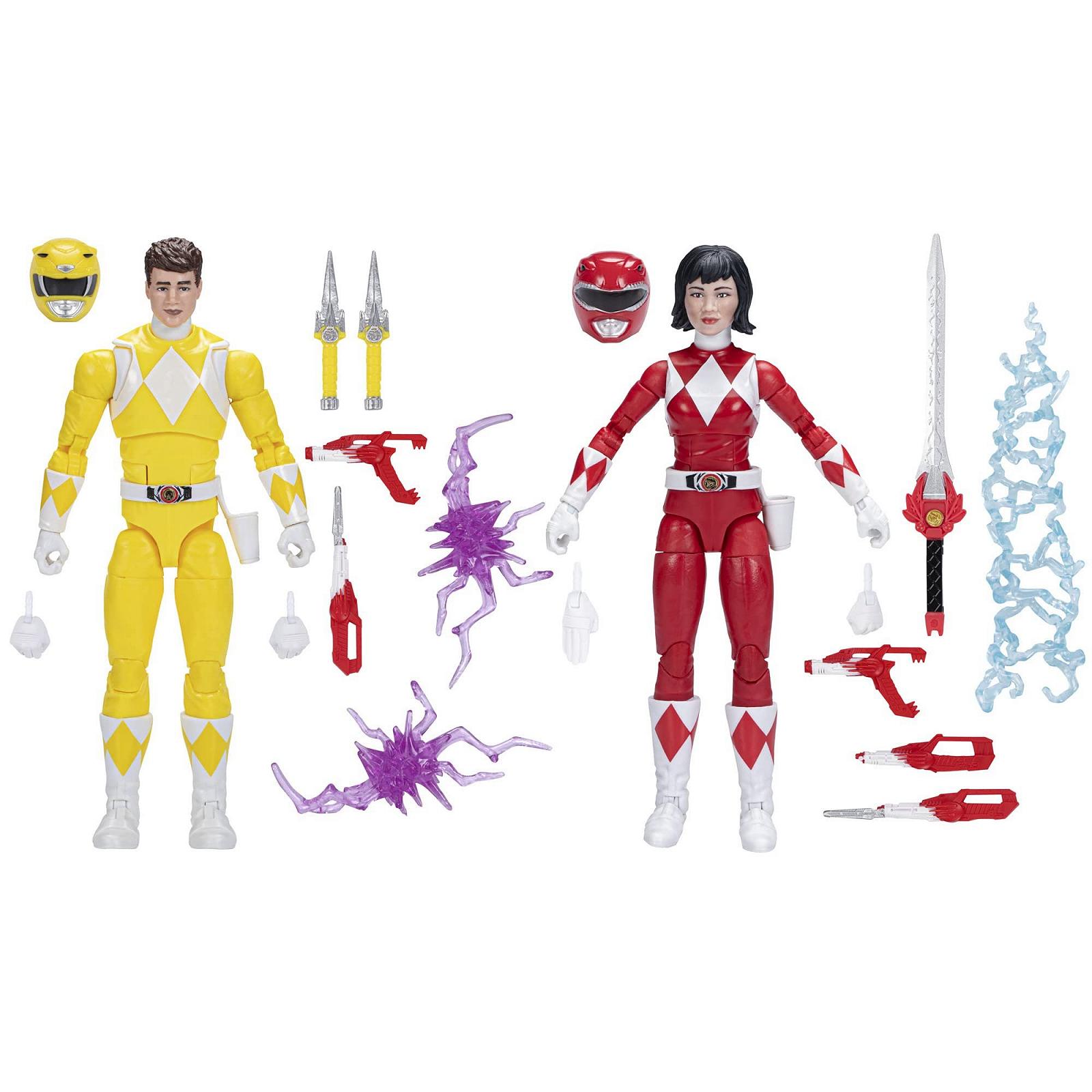 Екшн-фігурки Power Rangers Lightning Collection Mighty Morphin Жовтий Рейнджер & Червоний Рейнджер "Заміна" Джейсон & Тріні Boom Comics 2-Pack 15,2 см, фото №4