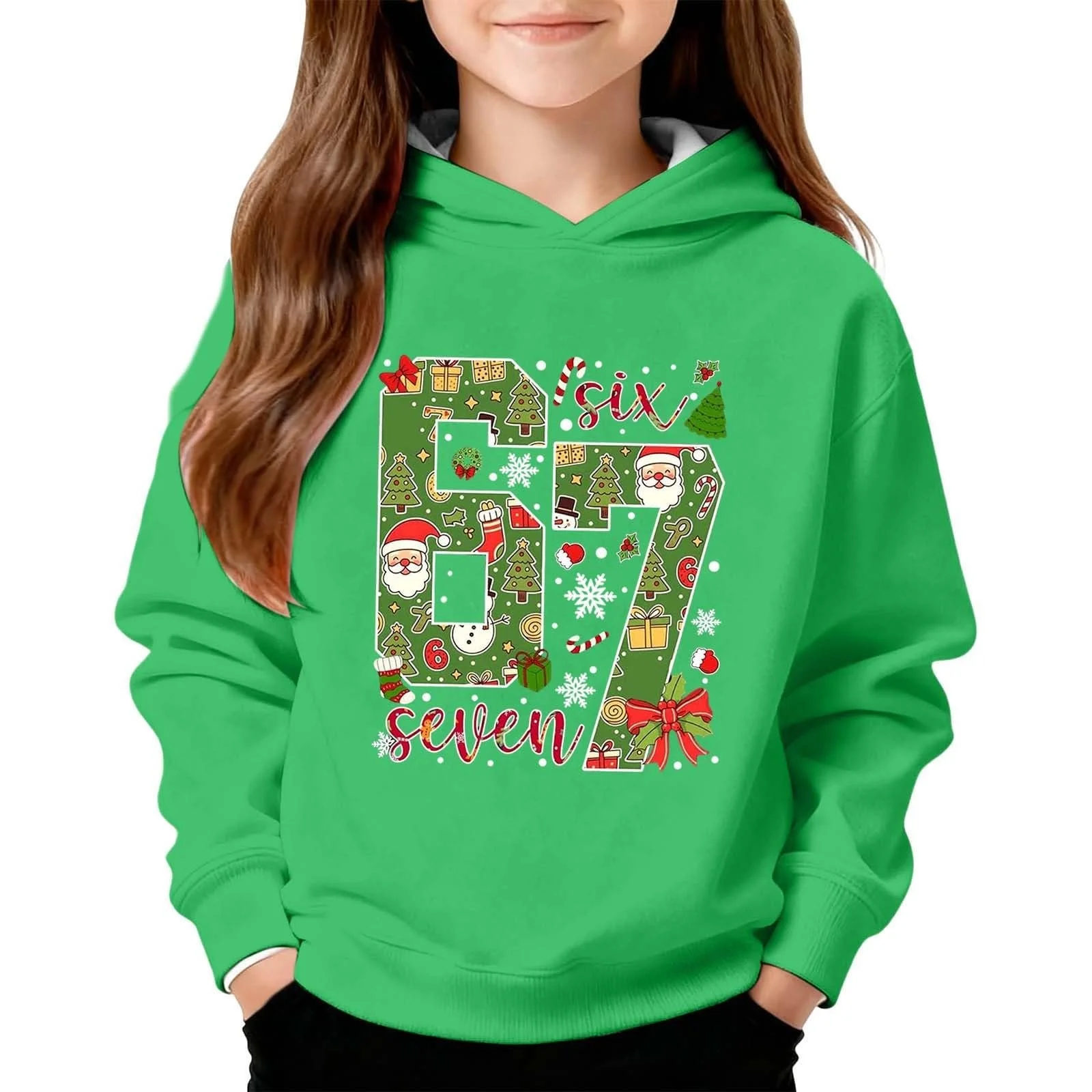 Толстовка Kinder Warm с капюшоном Худи для детей Девочки Повседневный модный пуловер Удобная спортивная толстовка с капюшоном для игр и школы Куртка на молнии Рубашка с длинными рукавами, фото №2