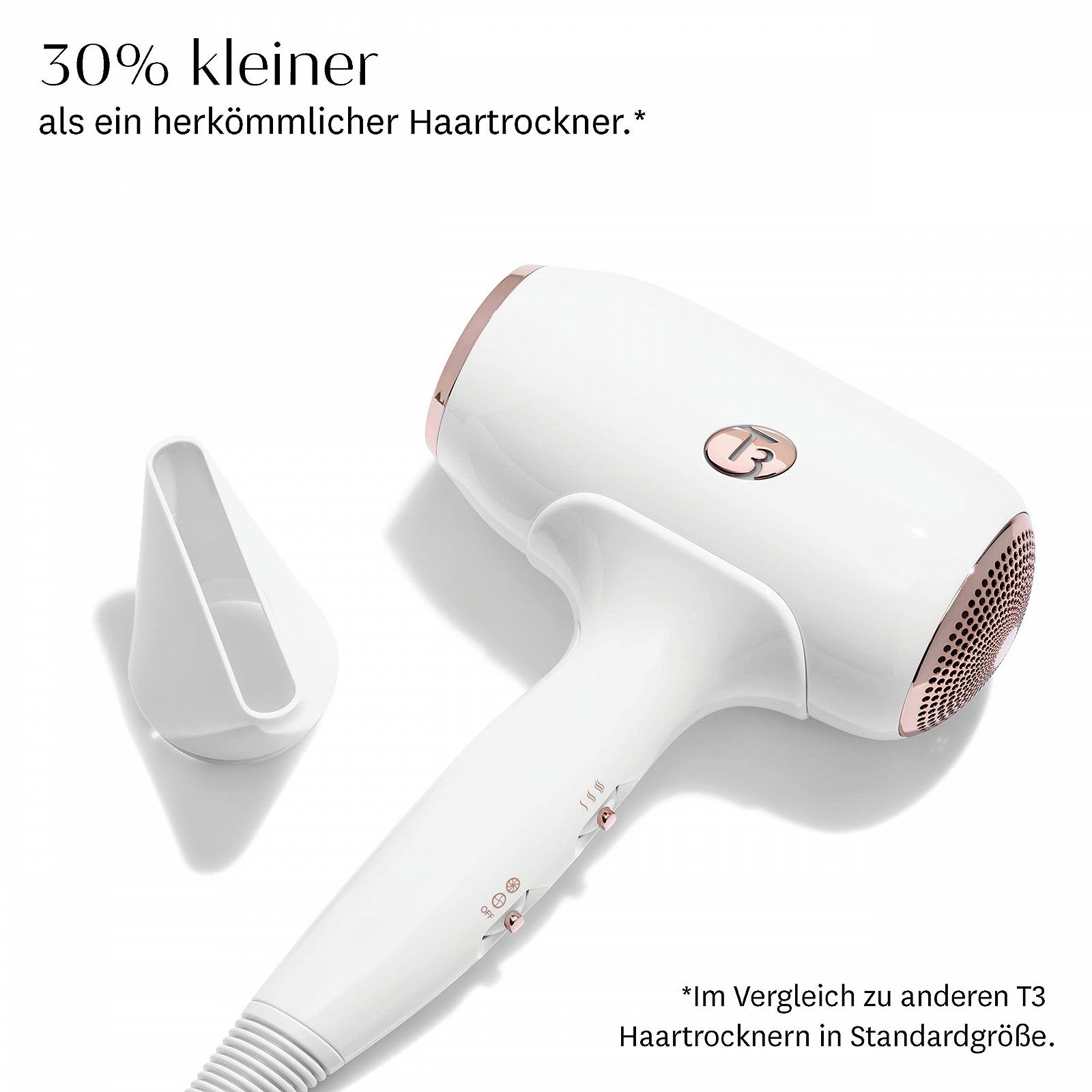 Фен T3 Fit Compact Professional з іонною технологією, швидке сушіння, легкий та ергономічний, розгладжує пухнастість, кілька температурних і швидкісних комбінацій, фото №2