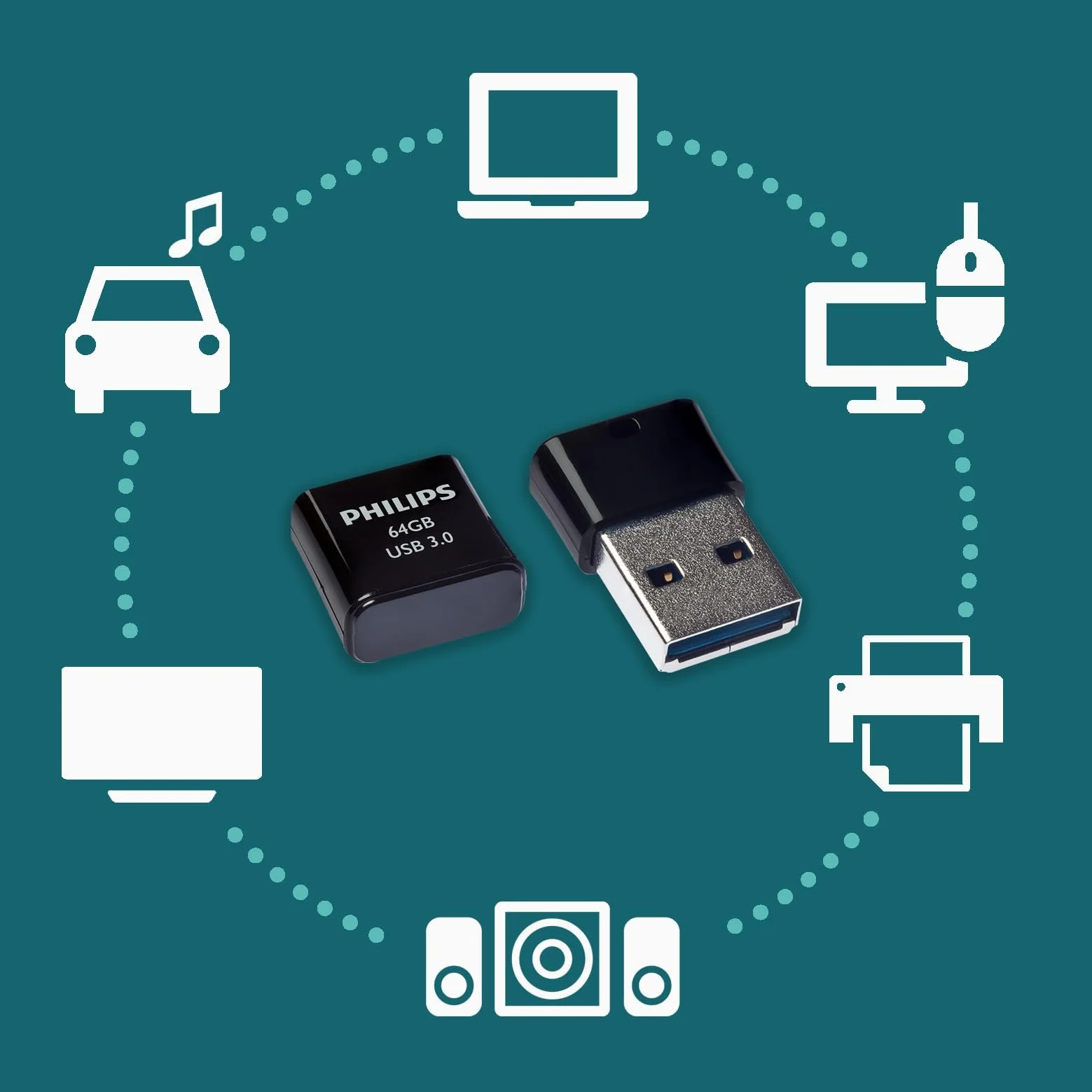 USB-накопичувач Philips Pico Edition 64GB, фото №5 USB-накопичувач Philips Pico Edition 64GB, фото №5