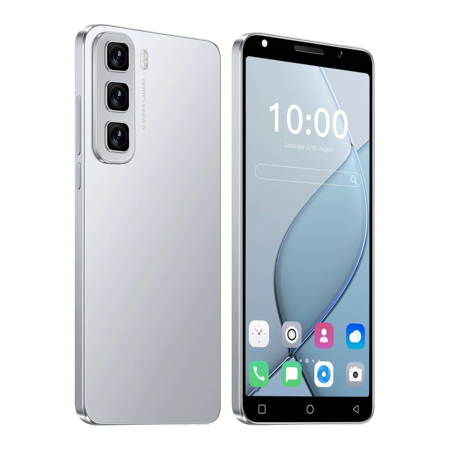Смартфон Hot50 5.0 дюйма HD 16 GB ROM Dual SIM Dual Camera Android 9.0 WiFi Bluetooth Білий, фото №1