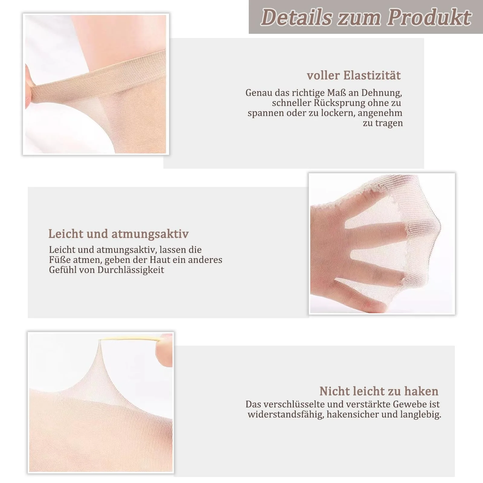 Жіночі нейлонові шкарпетки, 20 пар EU 35-42, фото №3