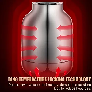 Термос 316 Stainless Steel 1.5 л с двойными стенками, изолированный кувшин с ситечком для чая и дисплеем температуры, вакуумный термос для чая, кофе, молока, сока synthetic.ua - Фото 1