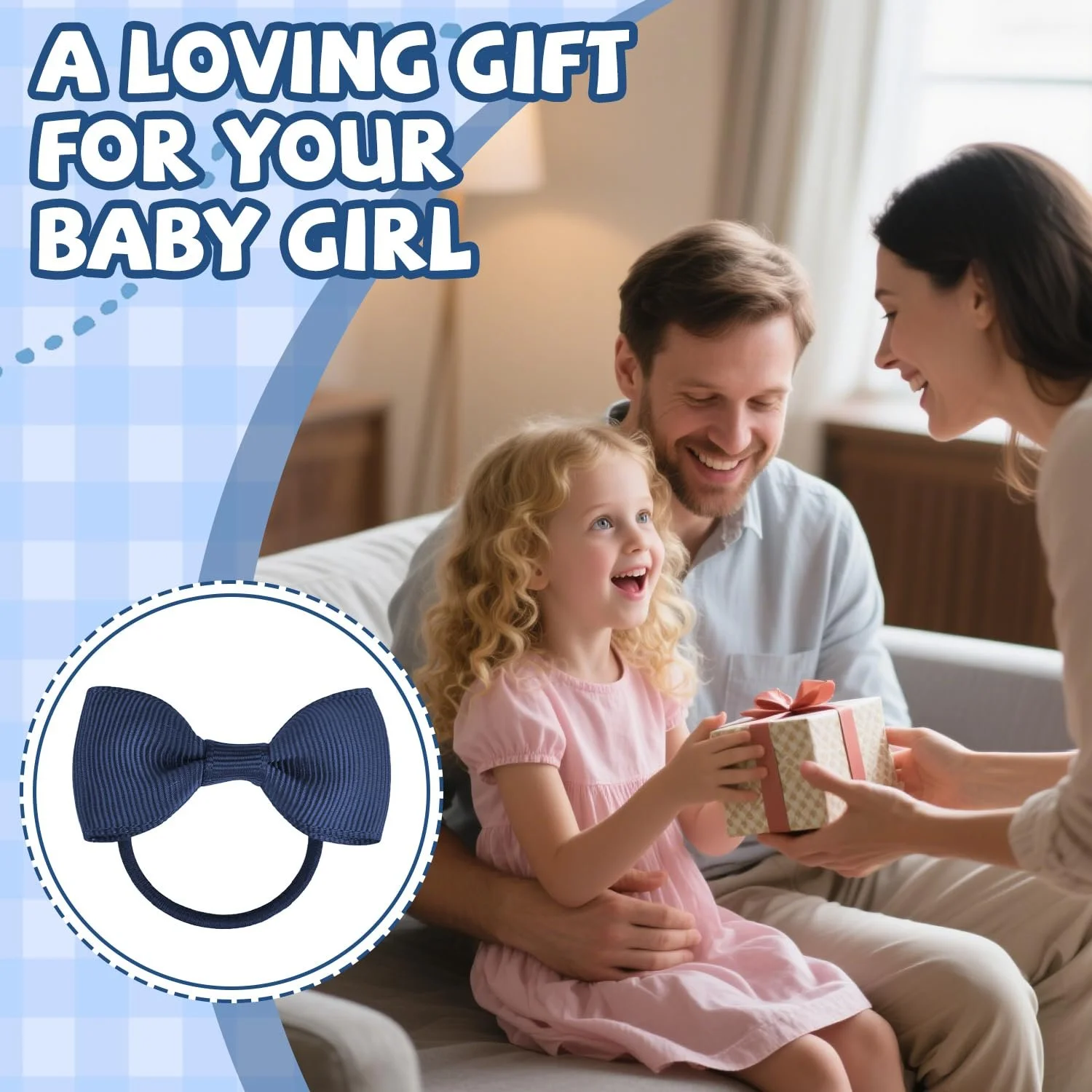 Набір гумок для волосся Дитячі з бантиками, фото №7