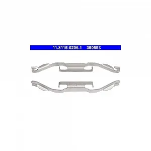 Пружина гальмівного супорта ATE 11.8116-0206.1 для BMW FORD VOLVO LAND ROVER задня вісь - Фото 1