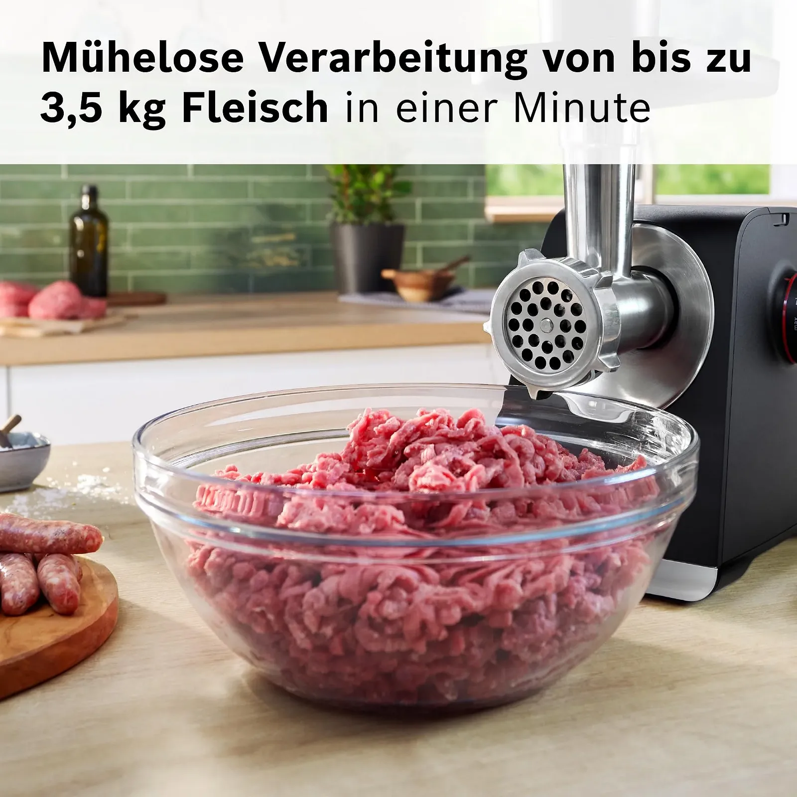 Мясорубка Bosch MultiPower MFWS650B Series 6 2100 Вт Black, фото №5 Мясорубка Bosch MultiPower MFWS650B Series 6 2100 Вт Black, фото №5