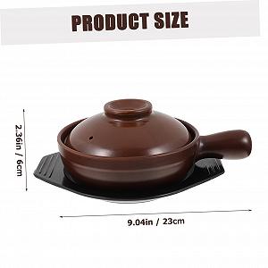 Кастрюля керамическая Luxshiny с ручкой термостойкая для индукционных плит synthetic.ua - Фото 1