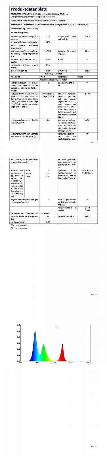 Нічник Geschenkelampe Hedwig Сова 3D LED, фото №8