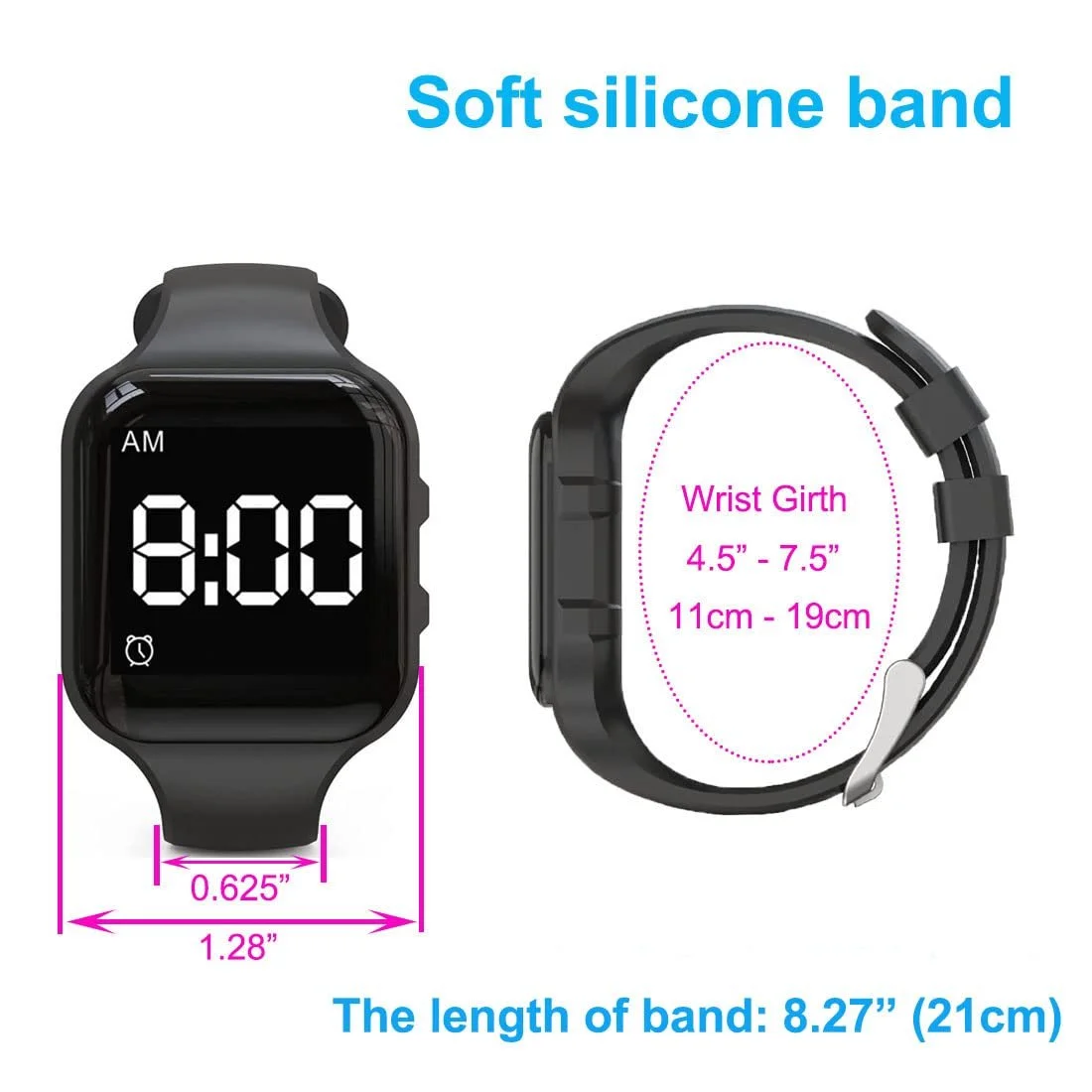 Вібробудильник e-vibra Водонепроникний Перезаряджуваний 15 Нагадувань для Привчання до Горщика з Блокуванням Екрана, фото №2