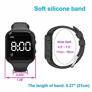 Вібробудильник e-vibra Водонепроникний Перезаряджуваний 15 Нагадувань для Привчання до Горщика з Блокуванням Екрана synthetic.ua - Фото 1