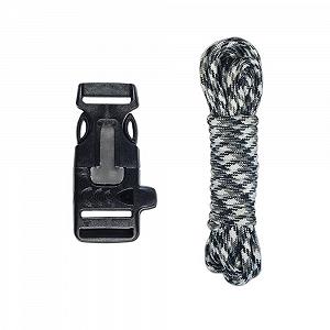 Браслет для виживання (комплект) Paracord 20 дюймів, кресало/свисток, urban camo - Фото 1