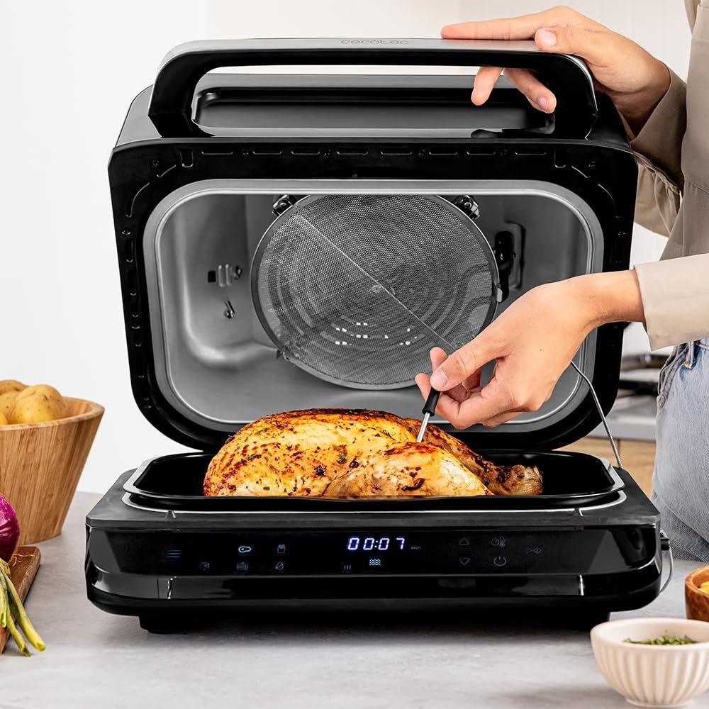 Мультипечь-гриль Cecotec Cecofry FireDome 6000 6 л 2400 Вт с термощупом, фото №7 Мультипечь-гриль Cecotec Cecofry FireDome 6000 6 л 2400 Вт с термощупом, фото №7