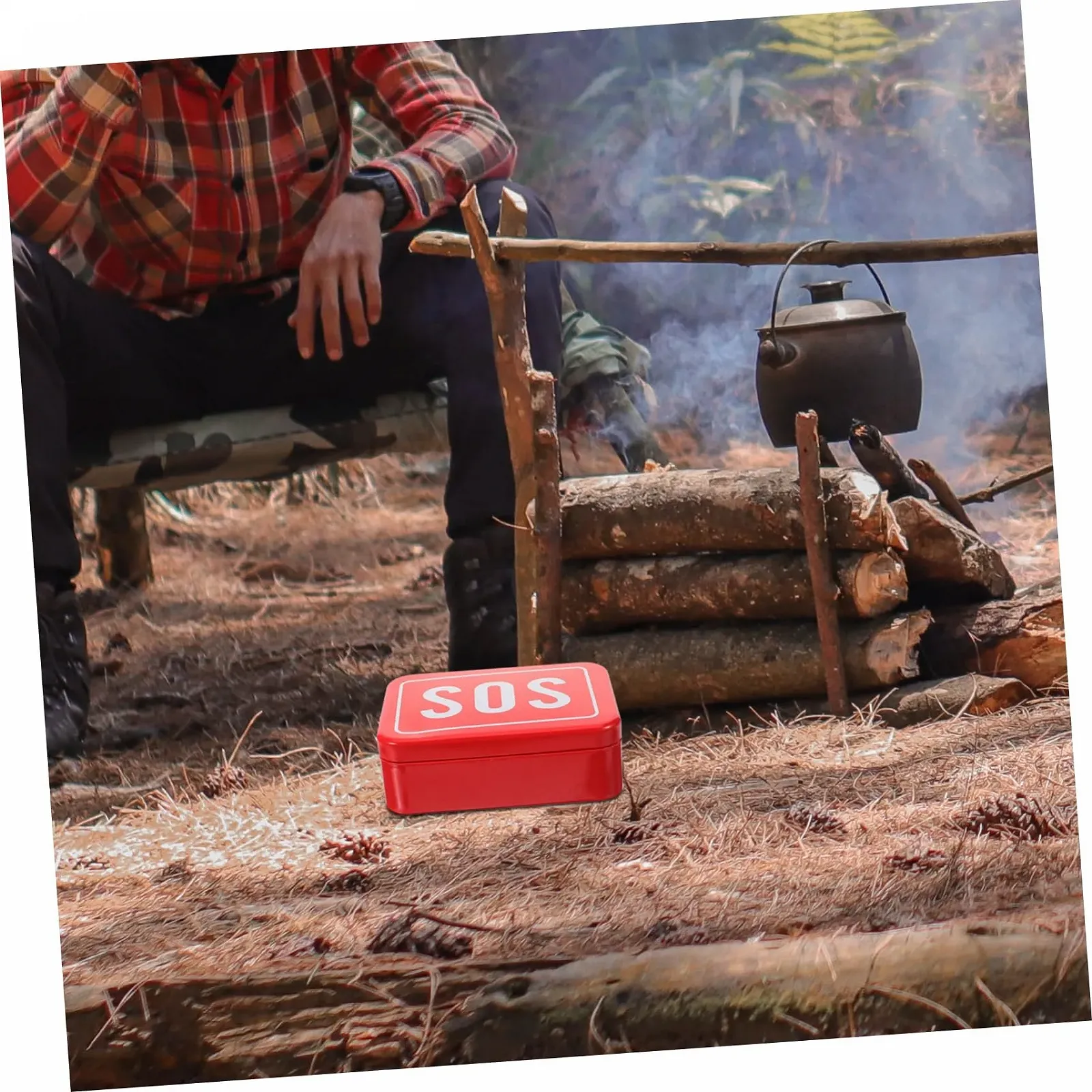 Ящик Sosoport 2 Box для виживання в дикій природі, металевий ящик для зберігання речей для виживання, багатофункціональний, фото №2