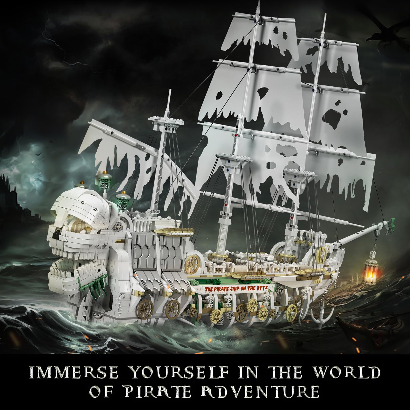 Кубики Mould King 13193 Піратський корабель Модель 3769 шт, фото №7 Кубики Mould King 13193 Піратський корабель Модель 3769 шт, фото №7
