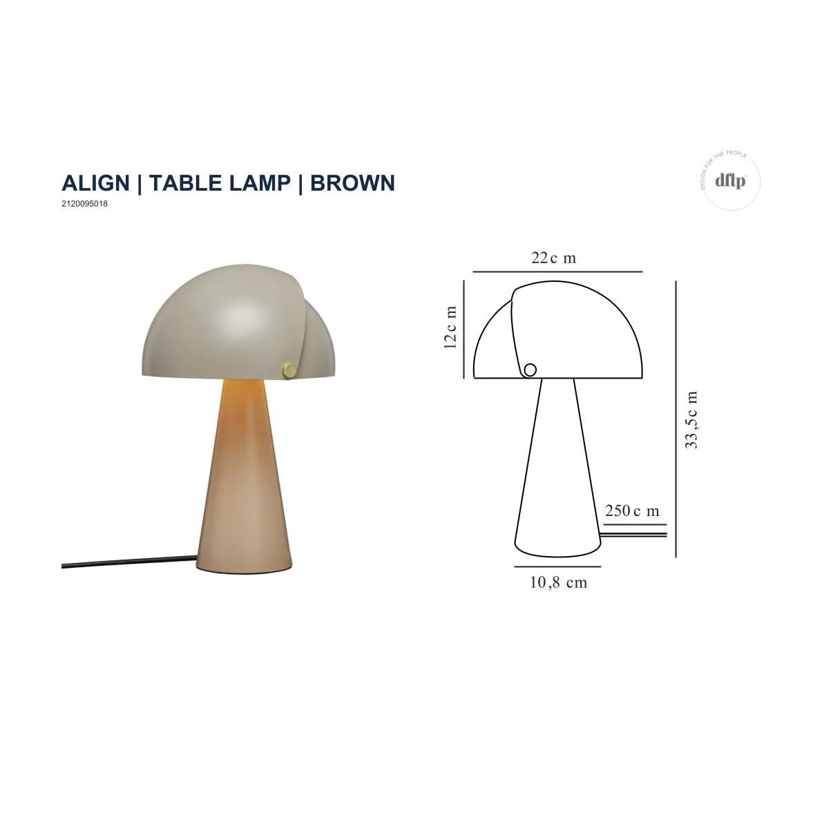 Настольная лампа Nordlux DFTP Align Металлическая, E27, 25 Вт, Выключатель, IP20, фото №6
