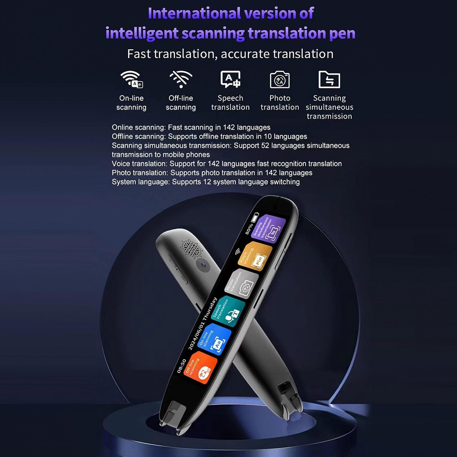 Ручка для чтения Sorandy, сканер-переводчик, устройство для преобразования текста в речь, OCR цифровой считыватель для дислексии, переводчик, портативный словарь, идеально подходит для студентов, взрослых, 12 систем, фото №5