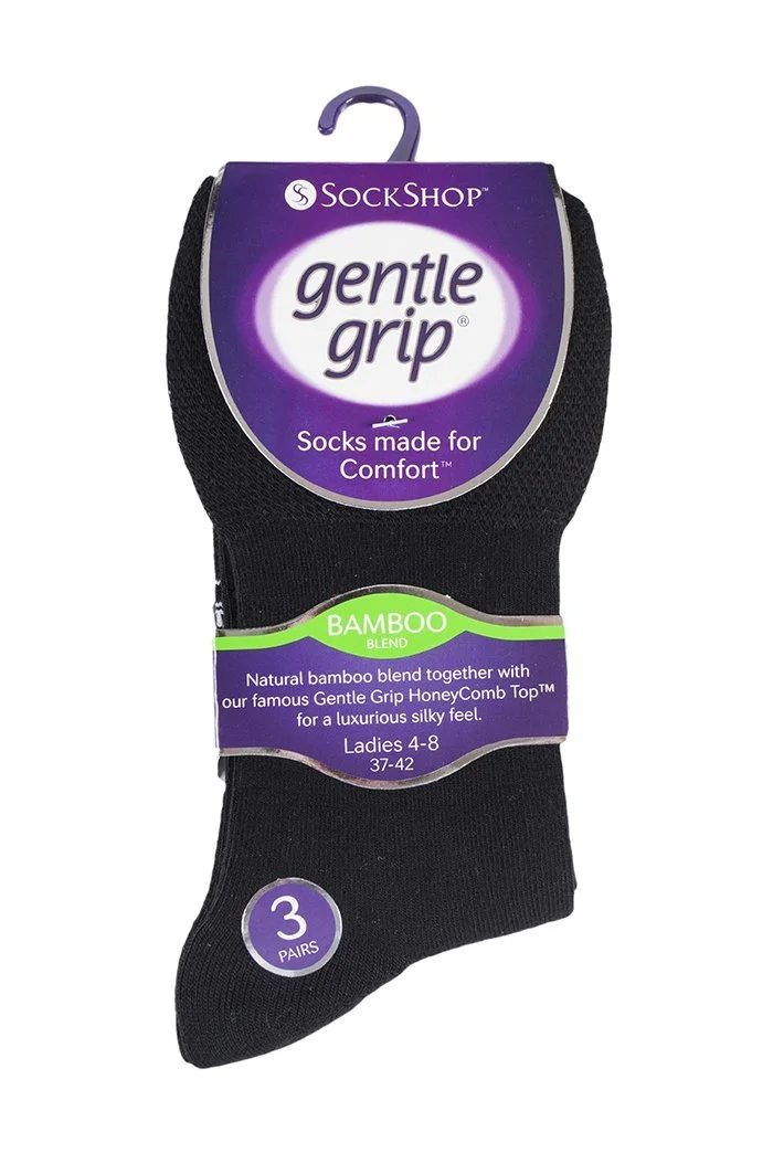 Носки Женские Gentle Grip, 6 пар, без резинки, цветные, дышащие, бамбуковые, 6 цветов, фото №2