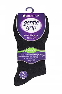 Носки Женские Gentle Grip, 6 пар, без резинки, цветные, дышащие, бамбуковые, 6 цветов synthetic.ua - Фото 1