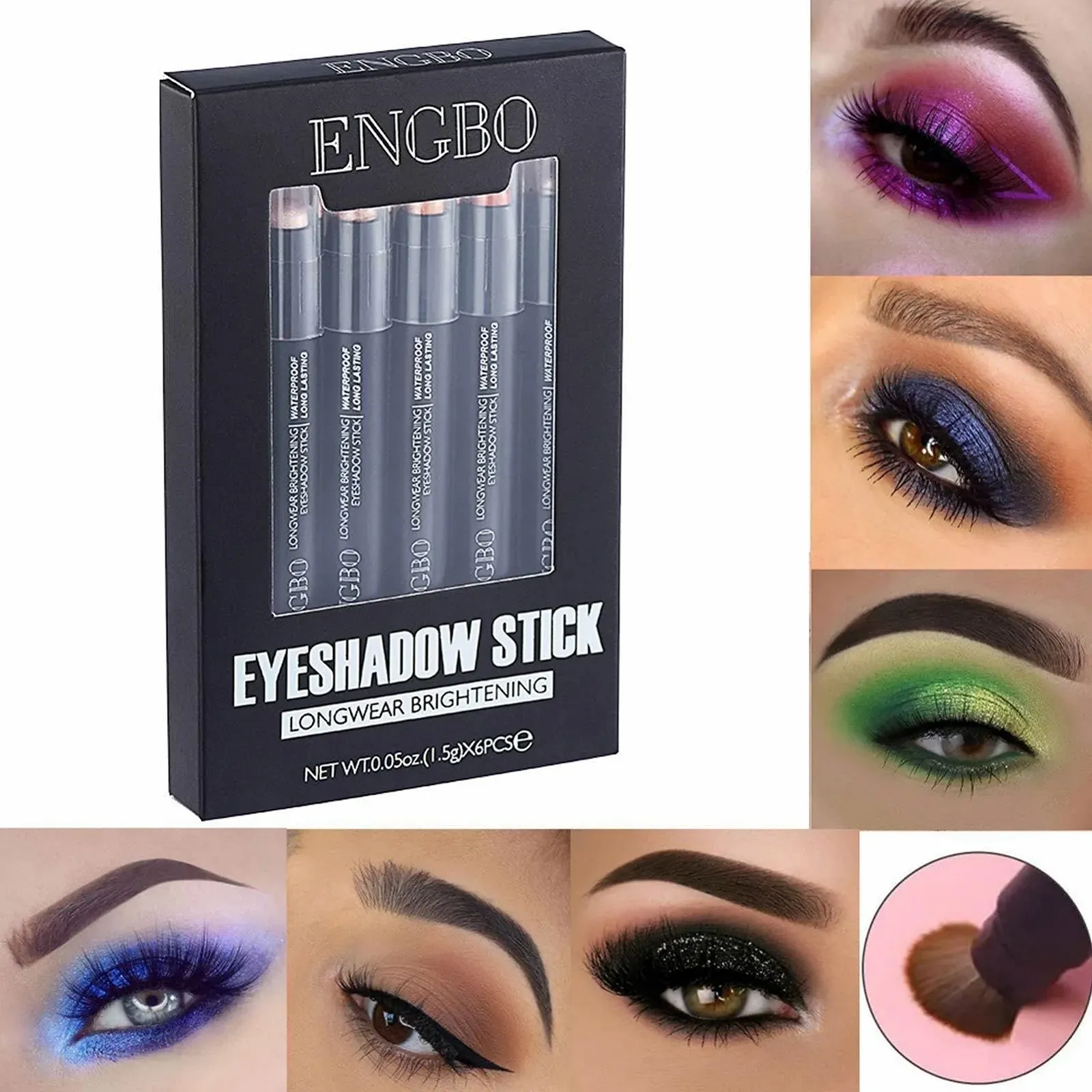 Тени-карандаш Moonyan, мерцающий, кремовый, водостойкий, разноцветный, фото №3 Тени-карандаш Moonyan, мерцающий, кремовый, водостойкий, разноцветный, фото №3