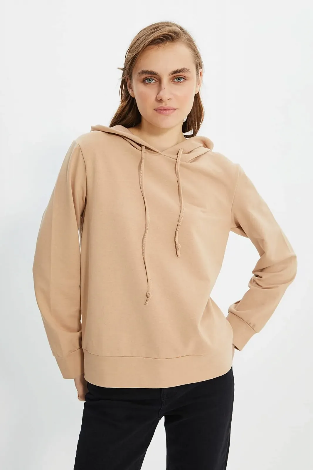Толстовка TRENDYOL Plain Hooded, фото №6
