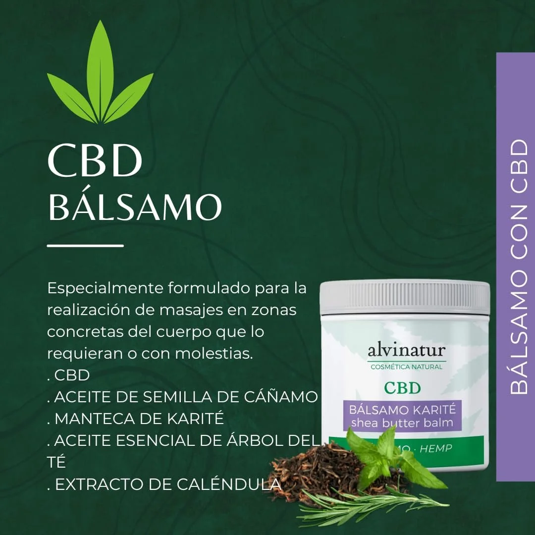 Бальзам Karité CBD 100 мл для целенаправленного ухода за кожей и интенсивного питания, круглая стеклянная банка, фото №5