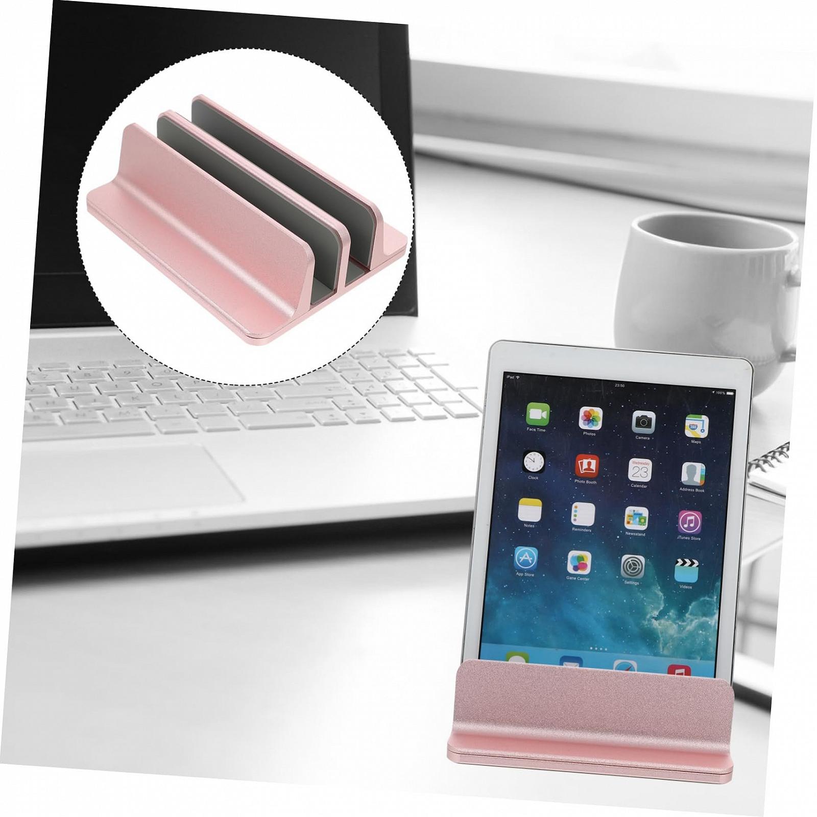 Вертикальна підставка для ноутбука NUOBESTY Алюмінієва з подвійними слотами Міцна, фото №8 Вертикальна підставка для ноутбука NUOBESTY Алюмінієва з подвійними слотами Міцна, фото №8