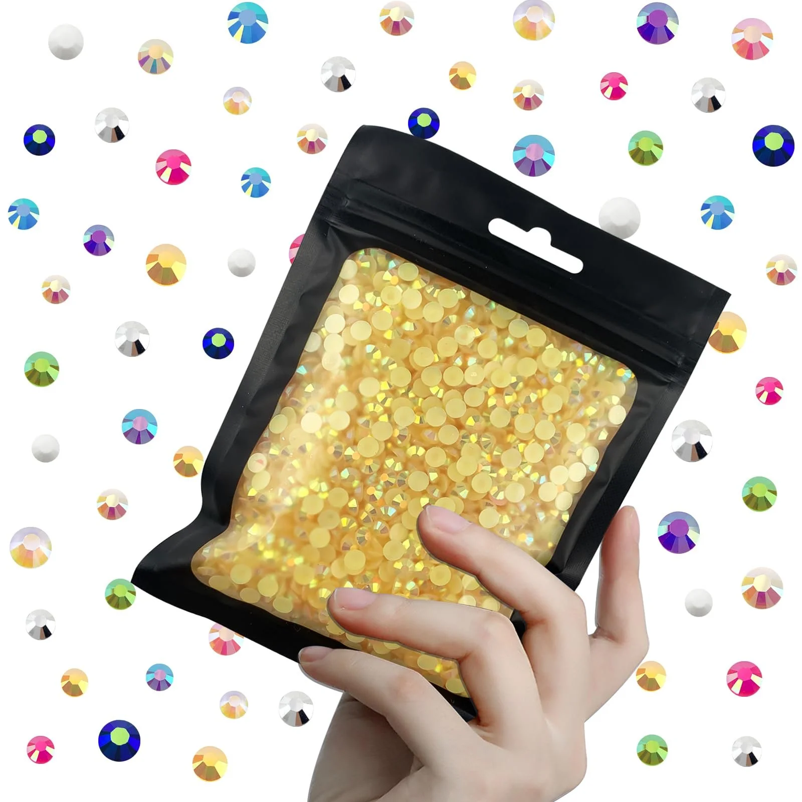 Стразы Плоские Шампань AB 6 мм, 1000 шт., фото №1 Стразы Плоские Шампань AB 6 мм, 1000 шт., фото №1