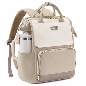 Рюкзак для ноутбука LOVEVOOK Classic Large Water Bottle Pocket Beige Khaki - Фото 1
