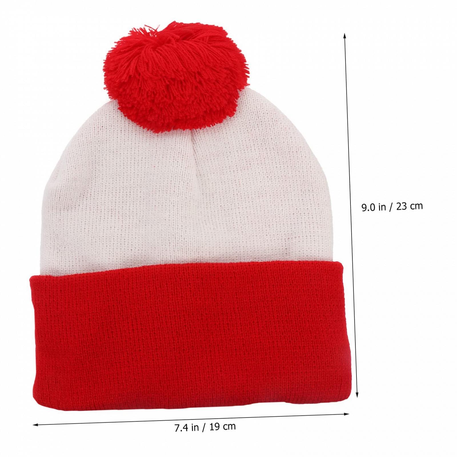 Вязаная шапка WRITWAA Красно-белая, фото №7 Вязаная шапка WRITWAA Красно-белая, фото №7