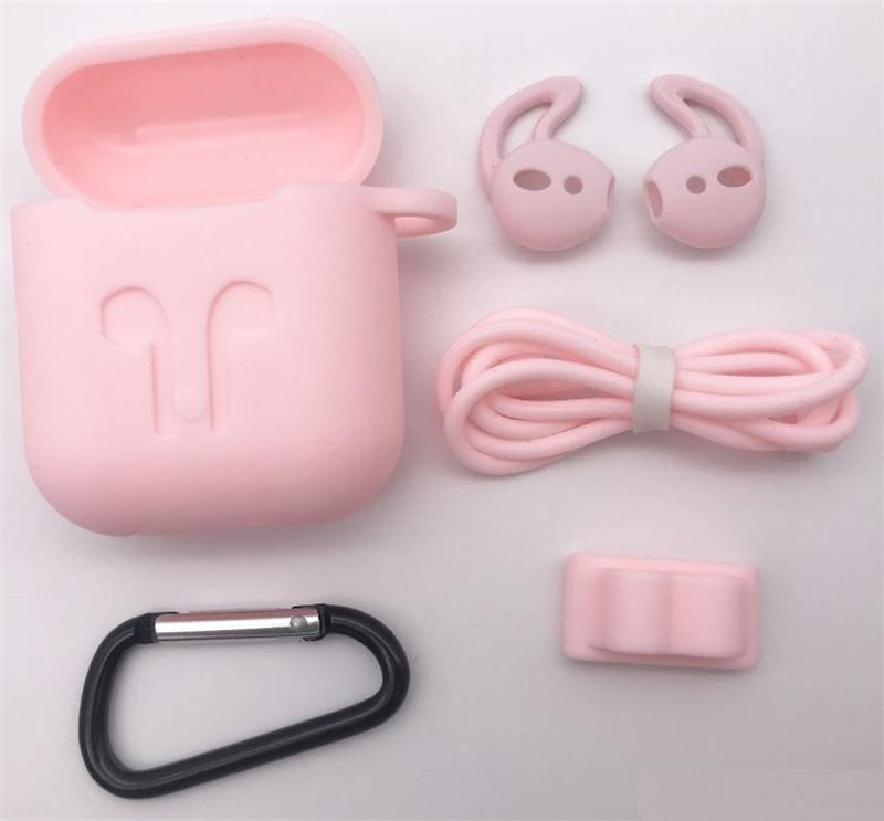 Чехол силиконовый DSI Case 5 в 1 для Apple AirPods 2 Pink HbP323335, фото №3 Чехол силиконовый DSI Case 5 в 1 для Apple AirPods 2 Pink HbP323335, фото №3