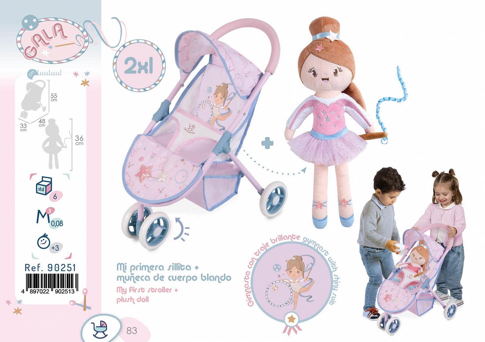 Візок DeCuevas 90251 My First Chair Gala з лялькою з м'яким тілом, фото №8 Візок DeCuevas 90251 My First Chair Gala з лялькою з м'яким тілом, фото №8