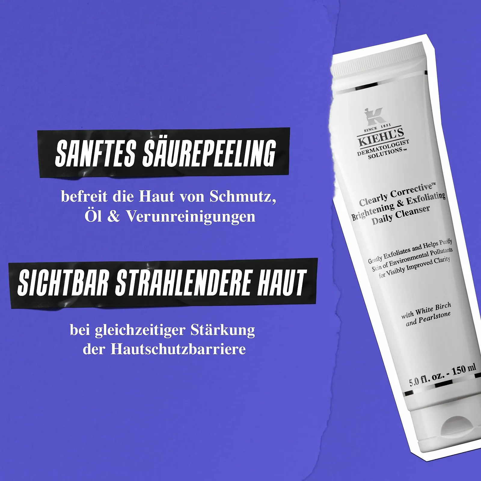 Очищающее средство Kiehl's Clearly Corrective Brightening & Exfoliating Daily Cleanser 150 мл, фото №3 Очищающее средство Kiehl's Clearly Corrective Brightening & Exfoliating Daily Cleanser 150 мл, фото №3