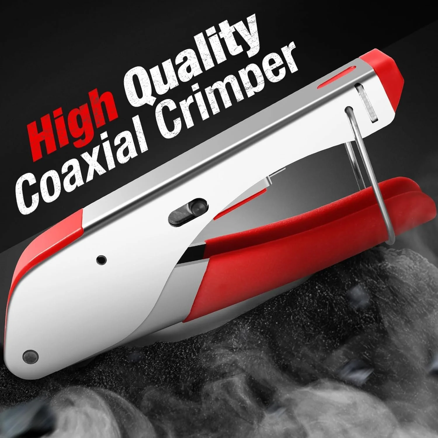Кримпер для коаксиального кабеля Greluma RG59 RG6 3 в 1 с разъемами и стриппером, фото №7
