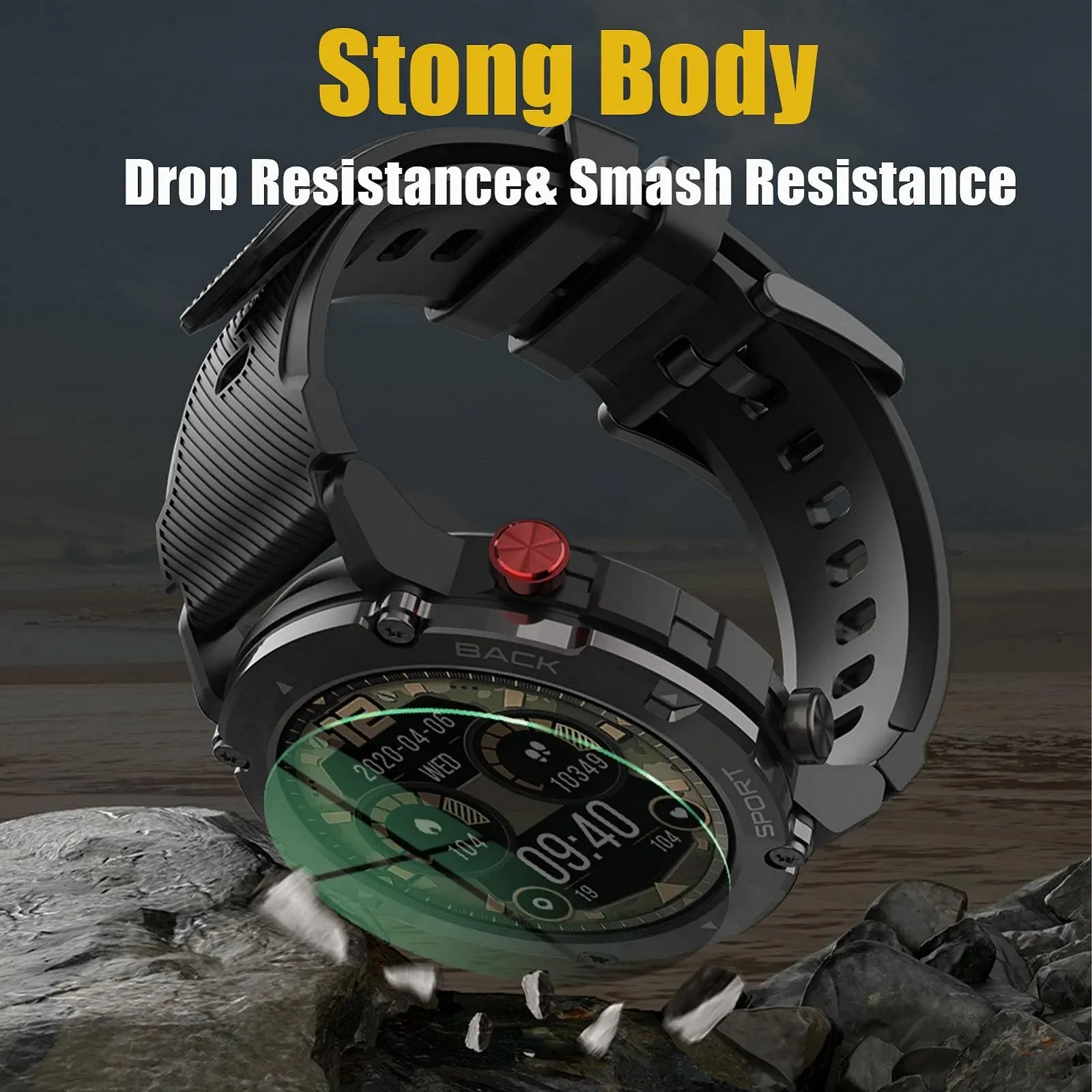 Смарт-годинник findtime Спортивний 1.32 дюйма Чорний, фото №4