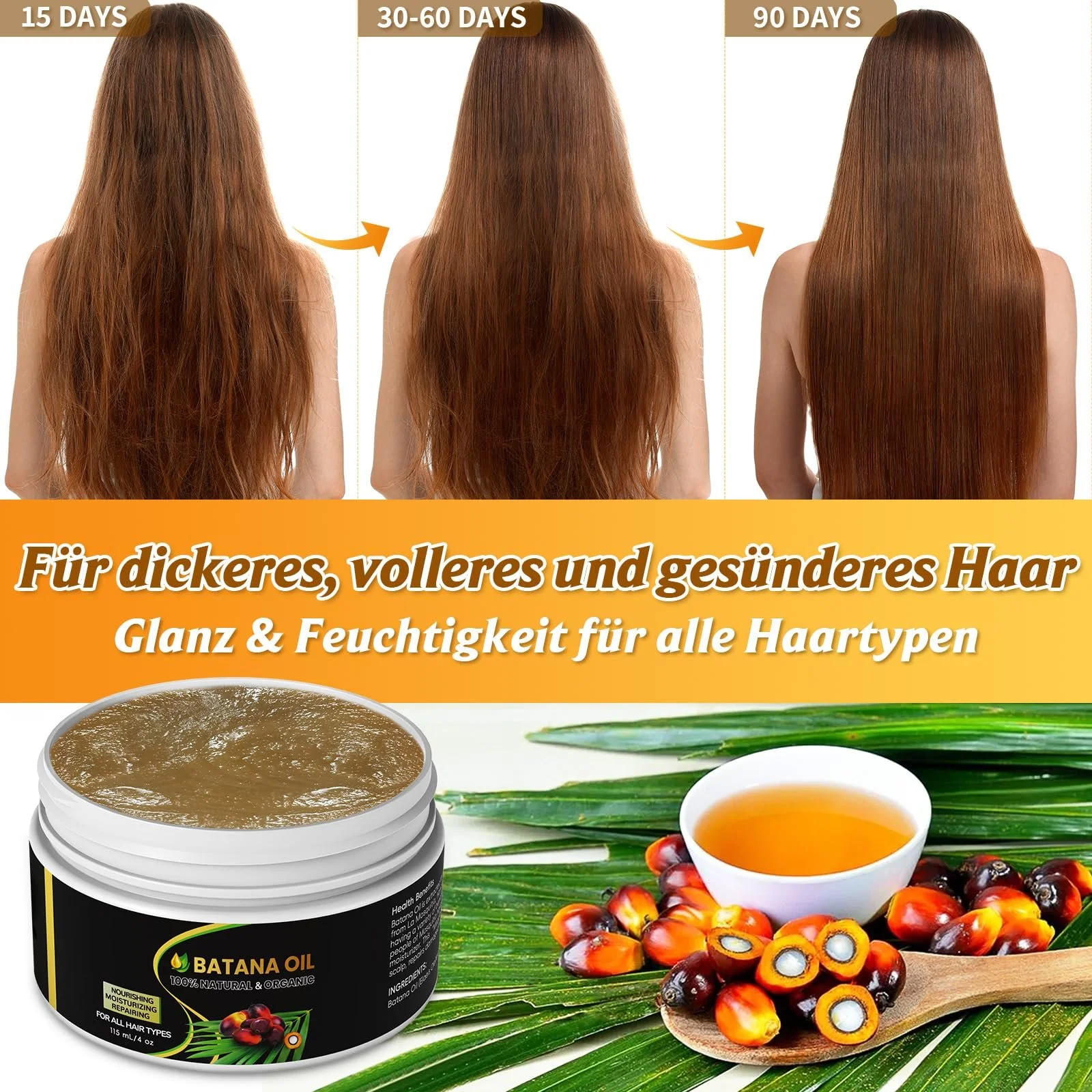 Олія Batana Raw Нерафінована 100% Органічна з Гондурасу 115 мл, фото №5