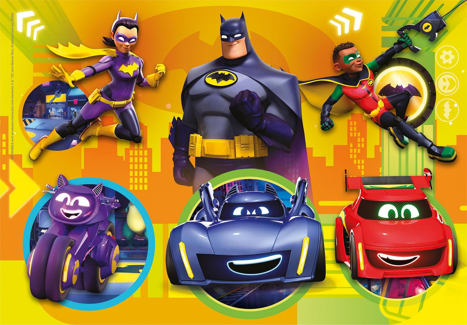 Пазл Clementoni Batwheels 24806 2 x 20 элементов для детей сделано в Италии разноцветный, фото №4 Пазл Clementoni Batwheels 24806 2 x 20 элементов для детей сделано в Италии разноцветный, фото №4