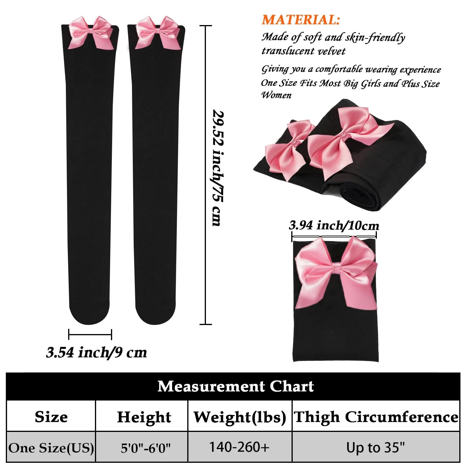 Шкарпетки Moon Wood з бантом для жінок, 3 пари, фото №3