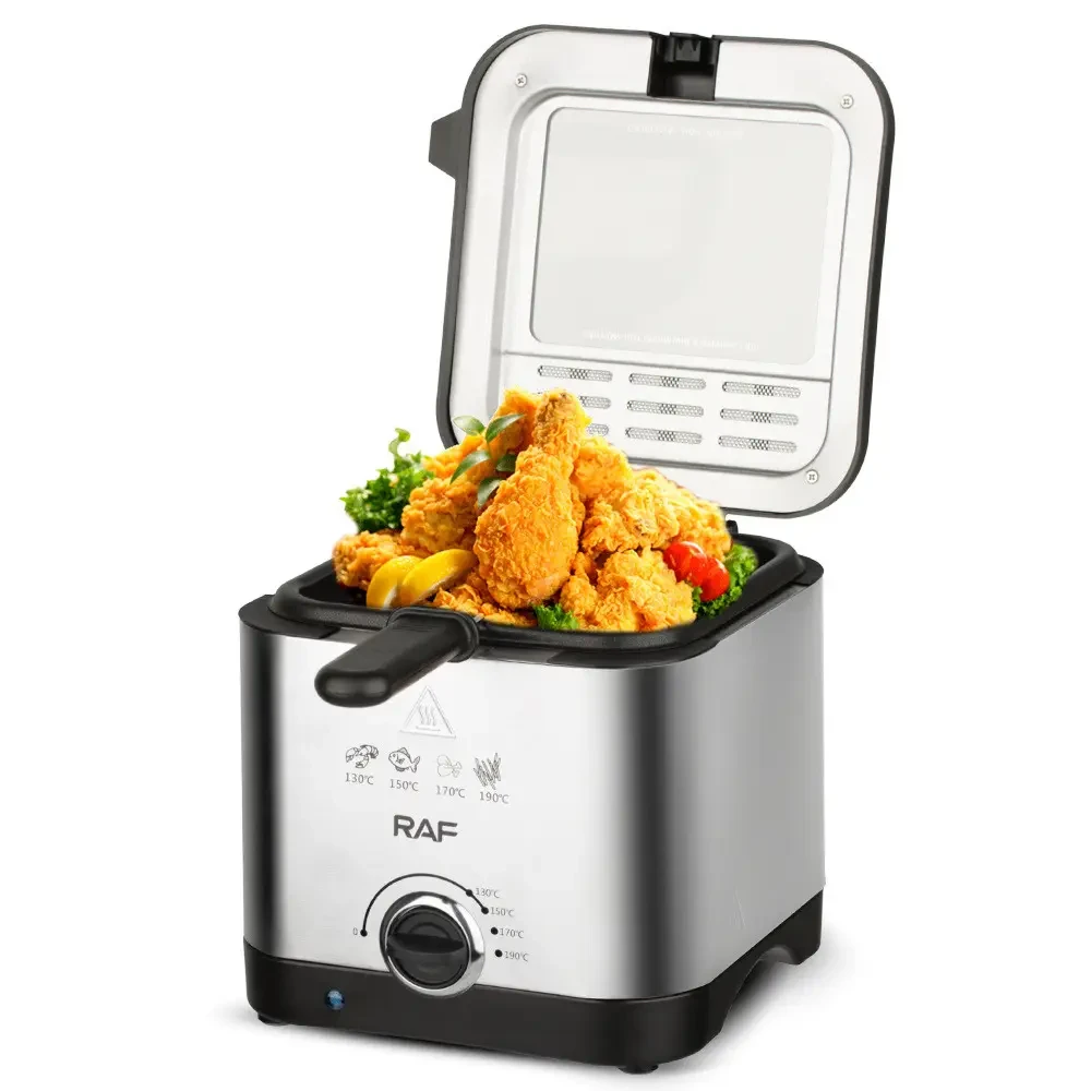 Электрическая фритюрница на 2.5 л для жарки без масла 1000 Вт Deep Fryer RAF R.5300 Воздушная, фото №7 Электрическая фритюрница на 2.5 л для жарки без масла 1000 Вт Deep Fryer RAF R.5300 Воздушная, фото №7