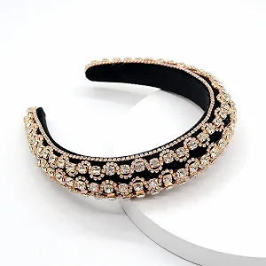 Обруч для волос со стразами для женщин synthetic.ua - Фото 1
