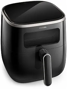 Мультипечь Philips HD9257/80 1 кг 5.6 л с обзорным окном Черная synthetic.ua - Фото 1