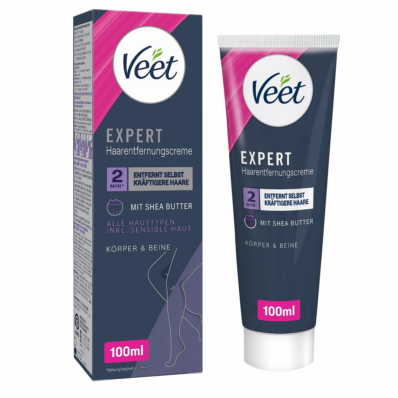 Крем для депіляції Veet Expert для тіла та ніг для чутливої шкіри 100 мл, фото №1