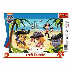 Пазлы с рамкой Щенячий патруль 15 элементов [tsi158433-TSI] - Фото 1