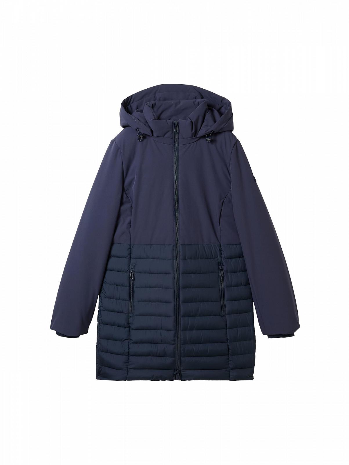 Женское пальто TOM TAILOR Hybrid Quilted с капюшоном, фото №5 Женское пальто TOM TAILOR Hybrid Quilted с капюшоном, фото №5